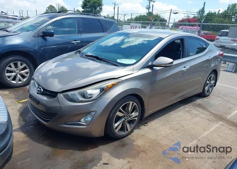 2015 Hyundai Elantra Limited from USA, damaged, VIN 5NPDH4AE9FH612088